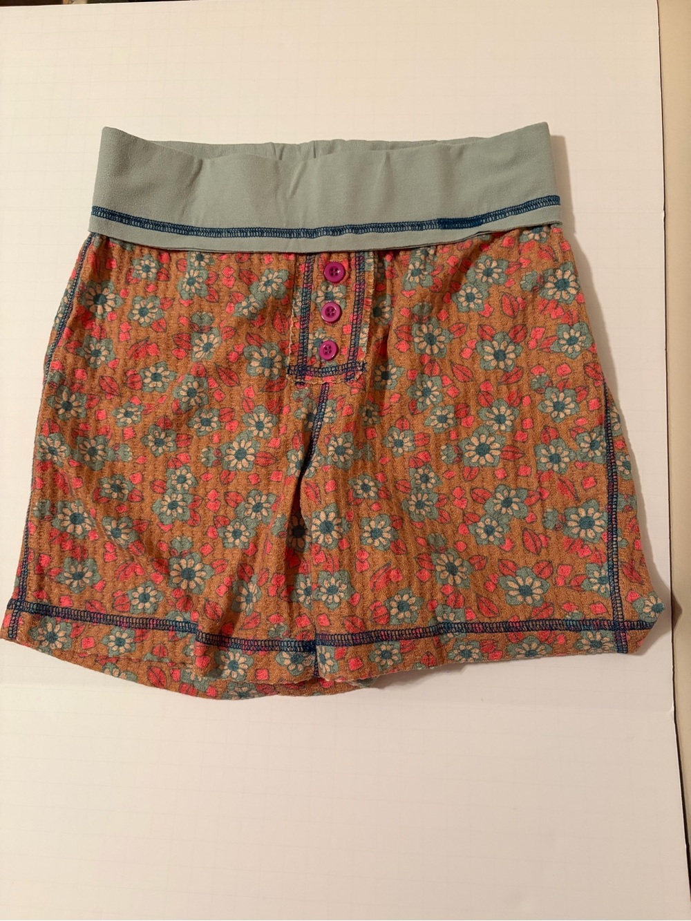 NATURAL LIFE  MIX N MATCH WAFFLE BOY SHORTS — XS - Picture 4 of 6